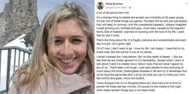 «Μην γκρινιάζετε, ζήστε» -27χρονη Αυστραλή που πέθανε από καρκίνο έγραψε έναν ύμνο στη ζωή [εικόνες] | iefimerida.gr 0