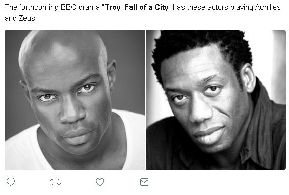 Αντιδράσεις και ρατσιστικά σχόλια για νέα σειρά του BBC -Δίας, Αχιλλέας και Πάτροκλος είναι μαύροι ηθοποιοί [εικόνες] | iefimerida.gr 6