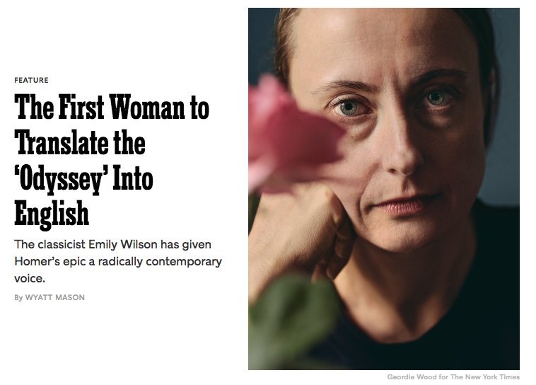 Γυναίκα μετέφρασε για πρώτη φορά την Οδύσσεια και ο Οδυσσέας ήρθε στον 21ο αιώνα [εικόνες] | iefimerida.gr 1