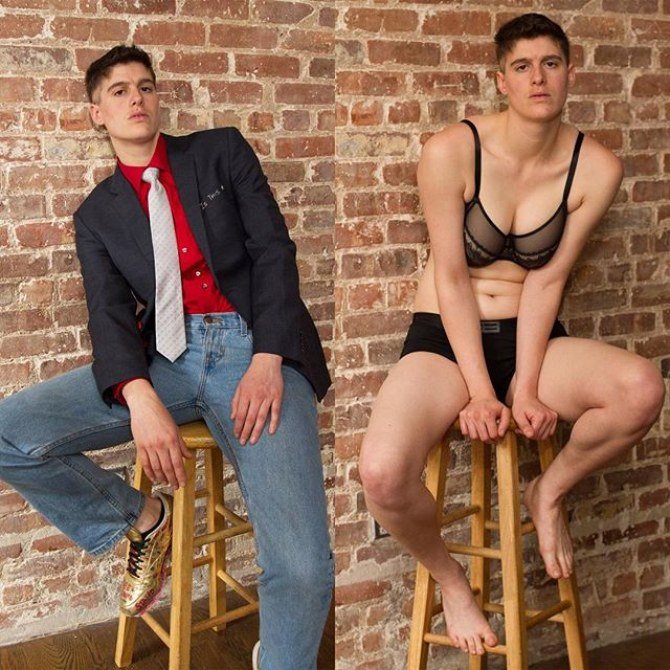 Ανδρας με τεράστιο στήθος -Ιδιαίτερο μοντέλο ποζάρει στο περιοδικό Diva [εικόνες] | iefimerida.gr 6