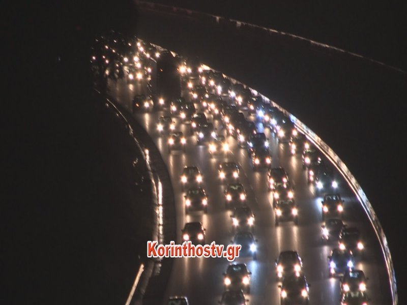 Επιστροφή-μαρτύριο: Ουρές 20 χιλιομέτρων στην Αθηνών-Κορίνθου! [βίντεο] | iefimerida.gr 0