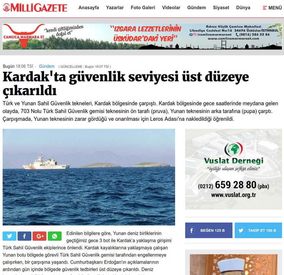 Η Αγκυρα κλιμακώνει την ένταση: «Τα Ιμια ανήκουν στην Τουρκία» | iefimerida.gr 9
