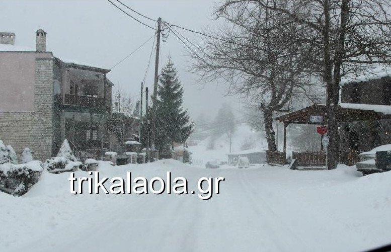 Σφοδρή χιονοθύελλα στα ορεινά των Τρικάλων [εικόνες & βίντεο] | iefimerida.gr 7