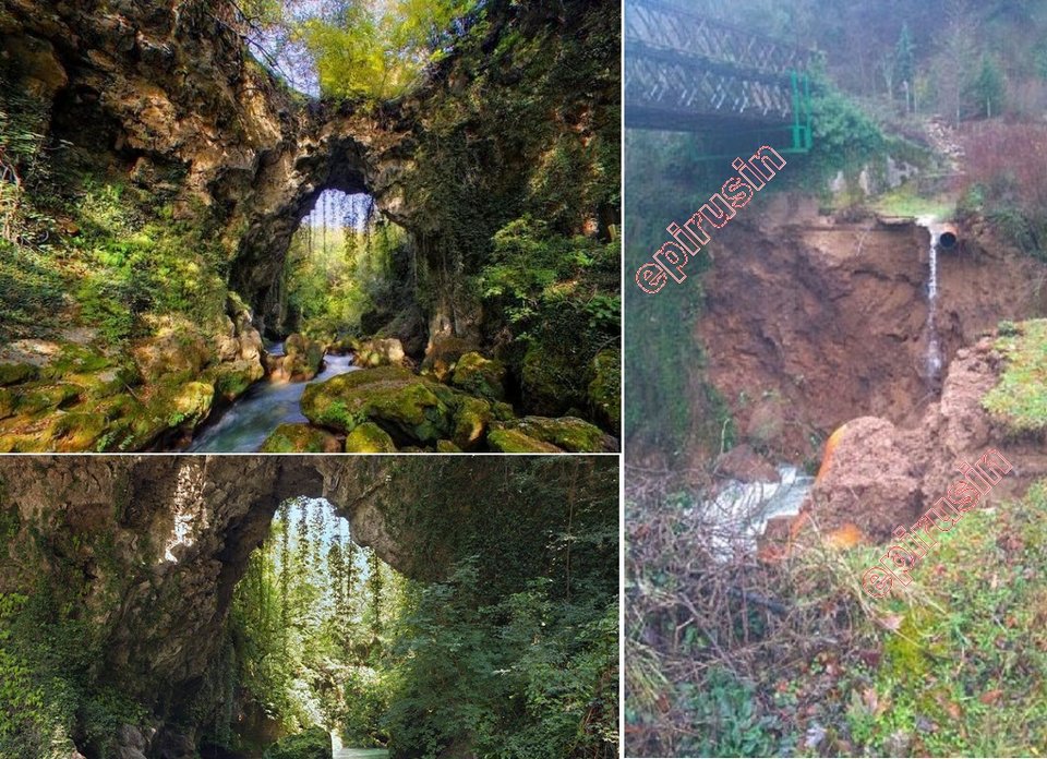 Κατέρρευσε το Θεογέφυρο, το πιο ξεχωριστό γεφύρι της Ελλάδας [εικόνες & βίντεο] | iefimerida.gr 1