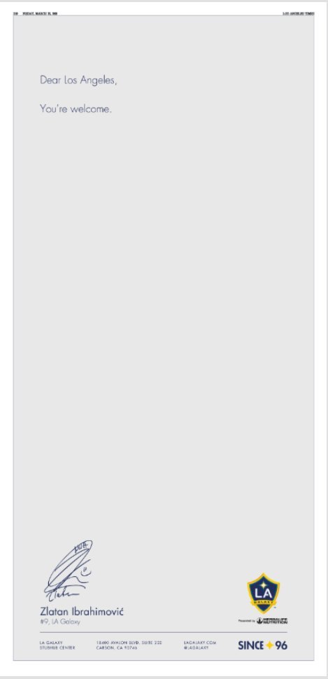 Μυθική ανακοίνωση του... Ιμπραΐμοβιτς για τη μεταγραφή του στους Λος Αντζελες Γκάλαξι [εικόνες & βίντεο] | iefimerida.gr 1