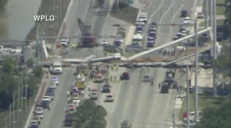 Τραγωδία στο Μαϊάμι: Κατέρρευσε πεζογέφυρα πανεπιστημίου -Τουλάχιστον 4 νεκροί [εικόνες & βίντεο] | iefimerida.gr 3