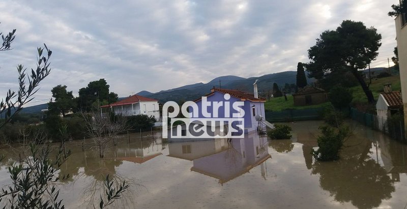 Στο έλεος της κακοκαιρίας η Ηλεία- Πλημμύρες και κατολισθήσεις [εικόνες] | iefimerida.gr 0