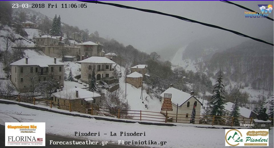 Ποια άνοιξη, ποια σκόνη; -Χιόνια σε Μέτσοβο, Πετρούλι και Νυμφαίο [εικόνες & βίντεο] | iefimerida.gr 4