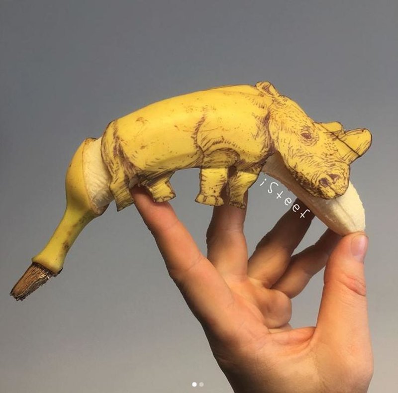 Μετατρέπει την μπανάνα σε Τέχνη -Το αποτέλεσμα είναι εκπληκτικό [εικόνες] | iefimerida.gr 1