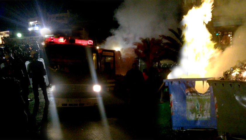 Χάος στη Μυτιλήνη -Αγρια ολονύχτια επεισόδια ακροδεξιών-ΜΑΤ-μεταναστών | iefimerida.gr 1