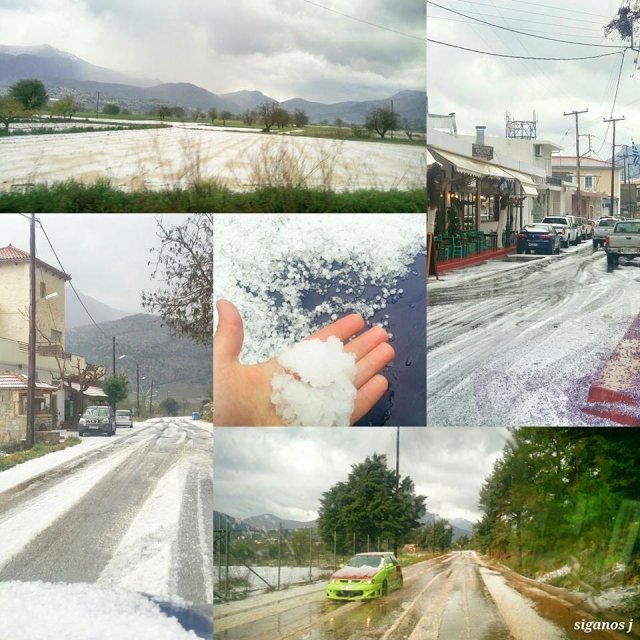 Ο καιρός τρελάθηκε στην Κρήτη -Πάσχα με... χιόνι και χαλάζι [εικόνες] | iefimerida.gr 0