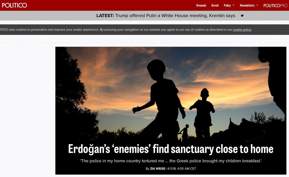 Politico: Οι «εχθροί» του Ερντογάν βρίσκουν καταφύγιο στην Ελλάδα | iefimerida.gr 0