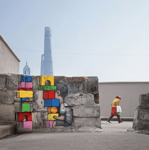 Ενας Γάλλος καλλιτέχνης δρόμου έχει μεταμορφώσει τους δρόμους της Σαγκάης [εικόνες]   | iefimerida.gr 0