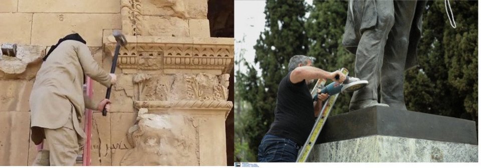 Εγιναν viral οι αριστεροί διαδηλωτές που πήγαν να γκρεμίσουν το άγαλμα Τρούμαν  [εικόνες] | iefimerida.gr 7