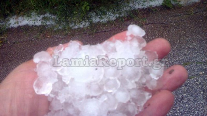 Χαλάζι και μεγάλες ζημιές στην περιοχή του Δομοκού [εικόνες & βίντεο] | iefimerida.gr 2