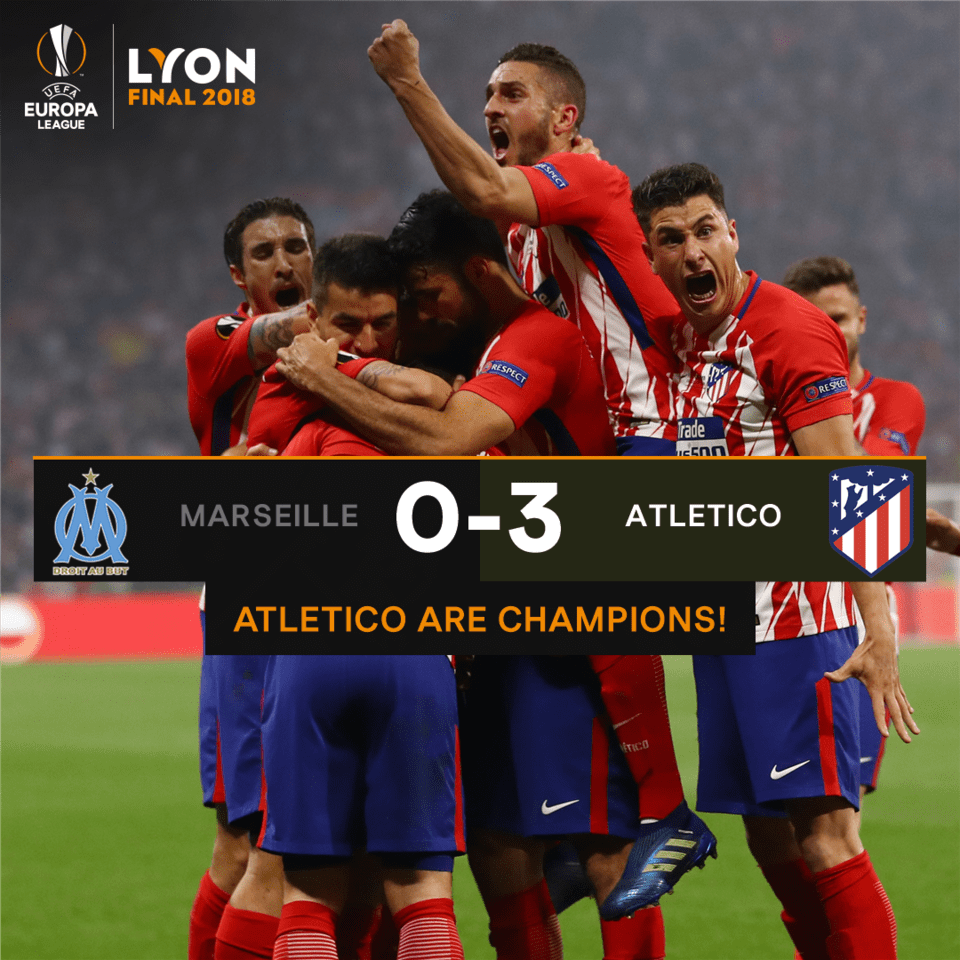 H Ατλέτικο Μαδρίτης σήκωσε το Europa League, 3-0 την Μαρσέιγ με MVP τον Γκριεζμάν [βίντεο] | iefimerida.gr 4