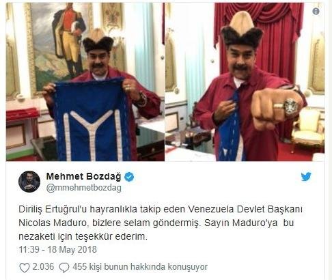 Επιχείρηση γοητείας των... Τούρκων από τον Μαδούρο -Φόρεσε τη στολή του ιδρυτή της οθωμανικής αυτοκρατορίας [εικόνες] | iefimerida.gr 0