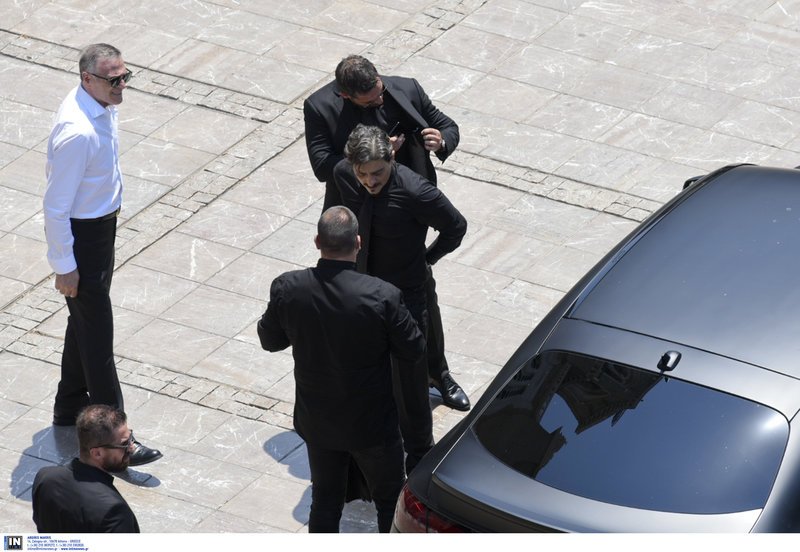 Η στιγμή της άφιξης του Δημήτρη Γιαννακόπουλου