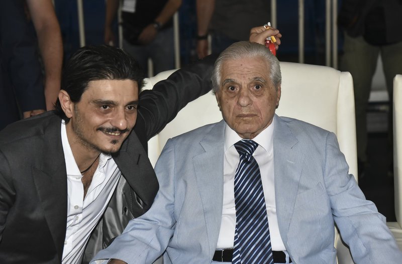 Ο Παύλος Γιαννακόπουλος με τον γιο του Δημήτρη, νυν διοικητικό ηγέτη του ΠΑΟ