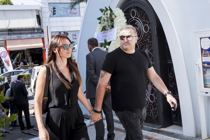 O Aντώνης Ρέμος με τη σύζυγό του Υβόννη Μπόσνιακ/Φωτογραφία: Eurokinissi