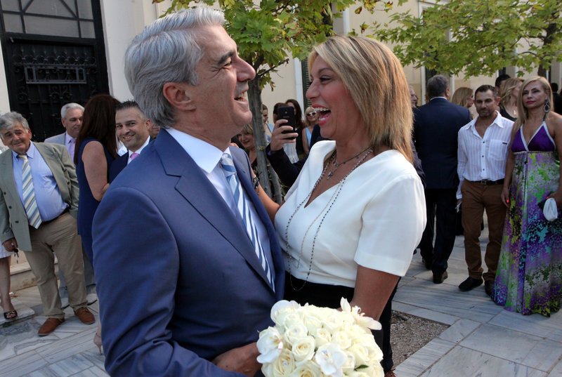 Σίμος Κεδίκογλου και Αννα Καραμανλή