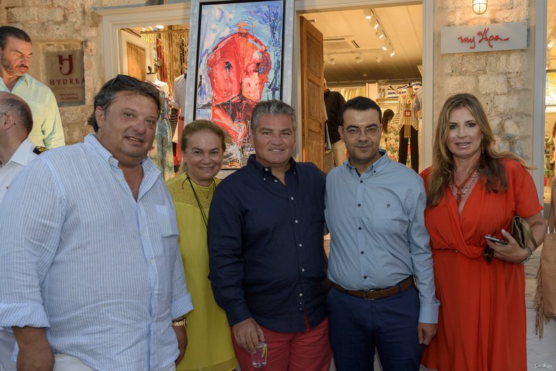 Βαγγέλης Καπόπουλος, Σοφία και Κωνσταντίνος Τσουβελεκάκης, Γιώργος Κουκουδάκης (Δήμαρχος Ύδρας), Μίνα Παπαθεοδώρου Βαλυράκη