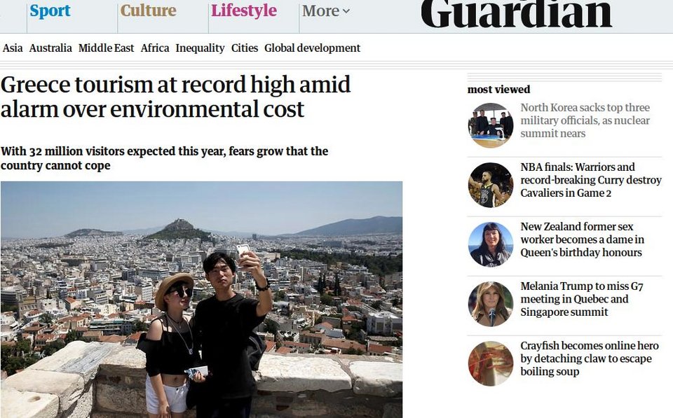 Guardian: Γιατί ο τουρισμός στα ελληνικά νησιά μπορεί να γυρίσει μπούμερανγκ | iefimerida.gr 0