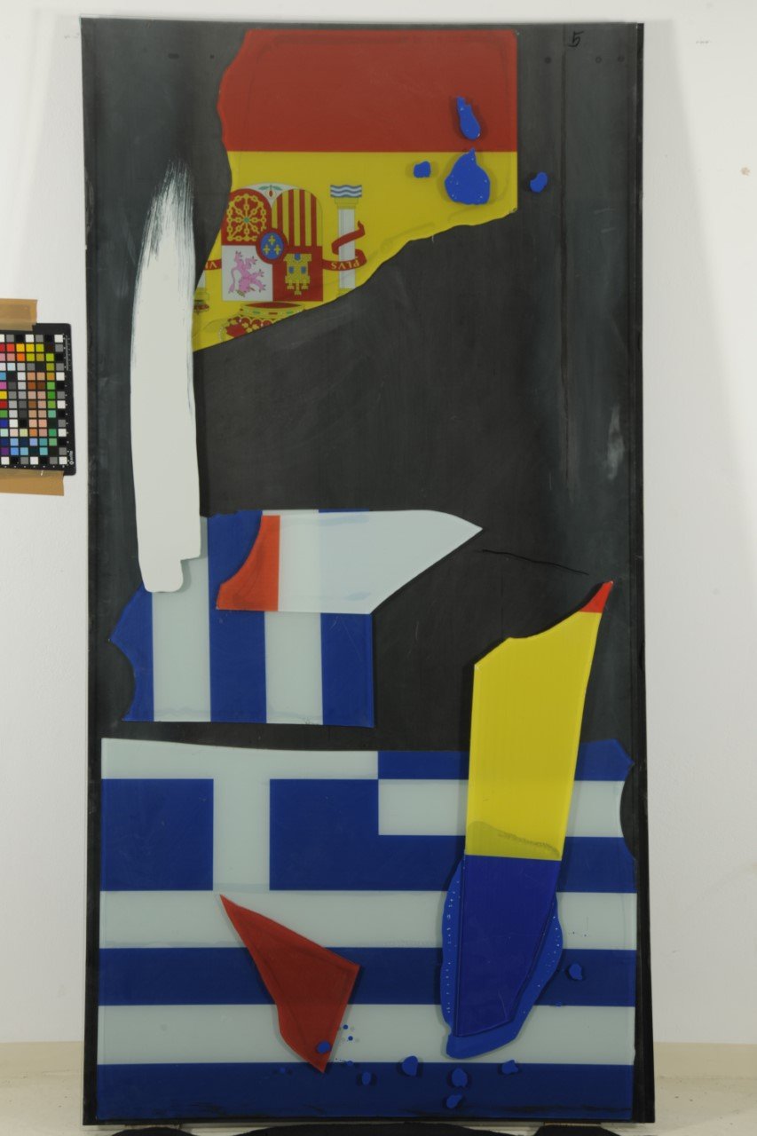 Ευρώπη, 2018, σίδερο και γυαλί, 2 x 15 μ.