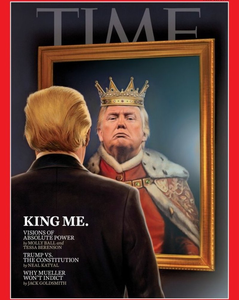 Καυστικό εξώφυλλο του TIME για τον Τραμπ -Aποδομεί τον «βασιλιά» [εικόνα] | iefimerida.gr 0