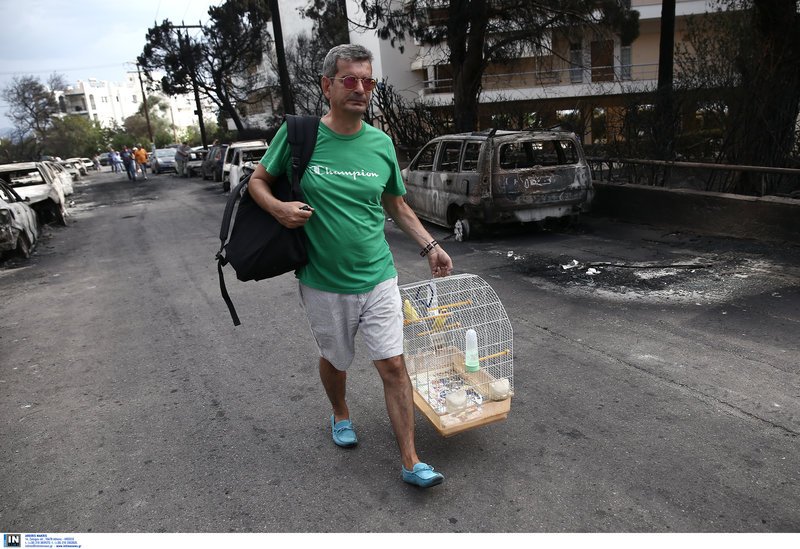 Μαζί με τα υπάρχοντα να σωθεί και το καναρίνι