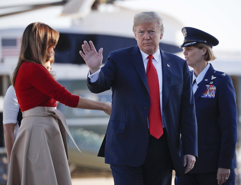 Η Μελάνια Τραμπ ντυμένη σαν original Αμερικανίδα ταξιδεύει για Ευρώπη [εικόνες] | iefimerida.gr 3