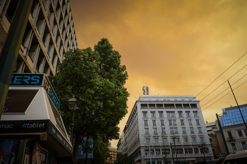 Σκέπασαν την Αθήνα οι καπνοί από τη φωτιά στην Κινέτα -Πάνω από την Ακρόπολη και τη Βουλή [εικόνες]  | iefimerida.gr 4