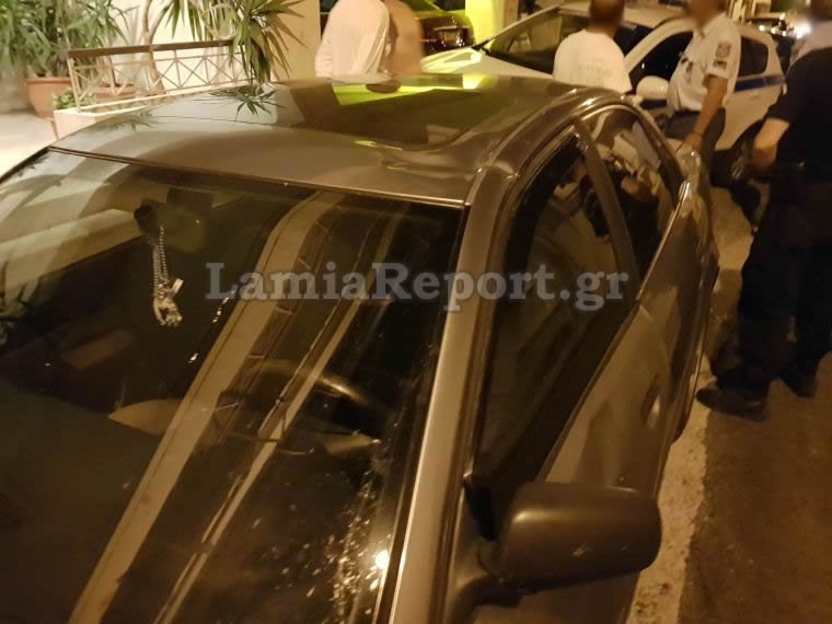 Πάνω σε αυτό το όχημα έπεσε η 33χρονη (Φωτογραφία lamiareport)