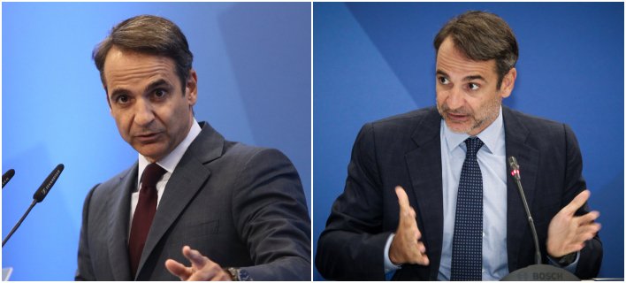 Ο Κυριάκος Μητσοτάκης σήμερα ξυρισμένος και χθες με γένια μερικών ημερών -Φωτογραφίες: Intimenews
