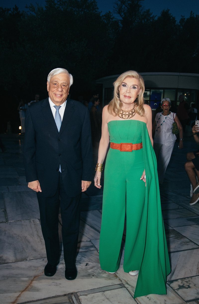 H Μαριάννα Β. Βαρδινογιάννη υποδέχεται τον Πρόεδρο της Δημοκρατίας κύριο Προκόπιο Παυλόπουλο