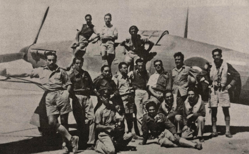 Χειριστές της 336 Μοίρας Διώξεως, Sidi Barrani, 1943.