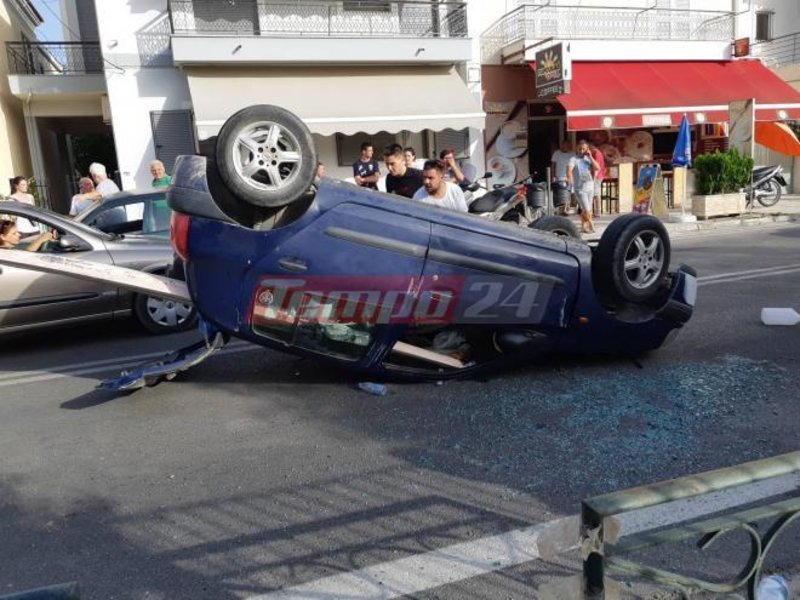 Πάτρα: Τρελή πορεία ΙΧ κατέληξε σε τουμπάρισμα -Ευτυχώς χωρίς τραυματισμούς [εικόνες] | iefimerida.gr 0