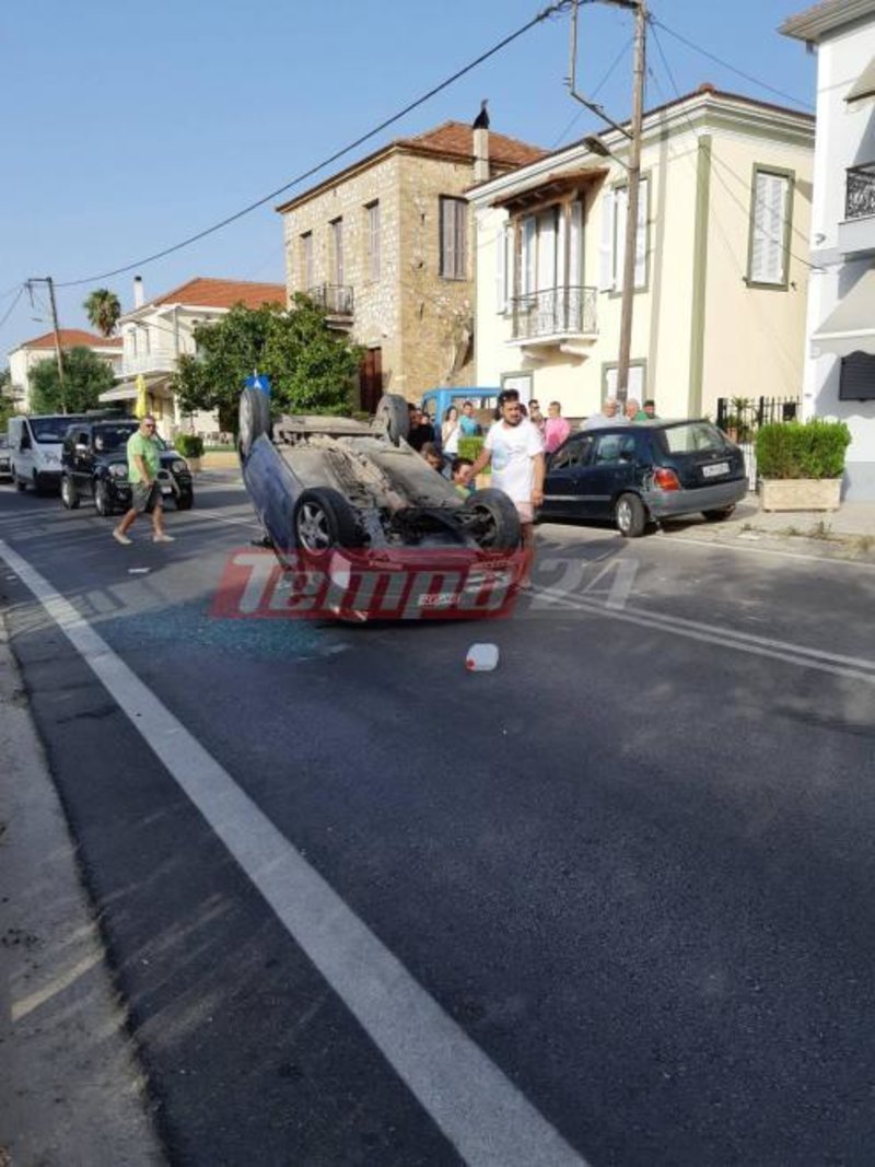 Πάτρα: Τρελή πορεία ΙΧ κατέληξε σε τουμπάρισμα -Ευτυχώς χωρίς τραυματισμούς [εικόνες] | iefimerida.gr 1
