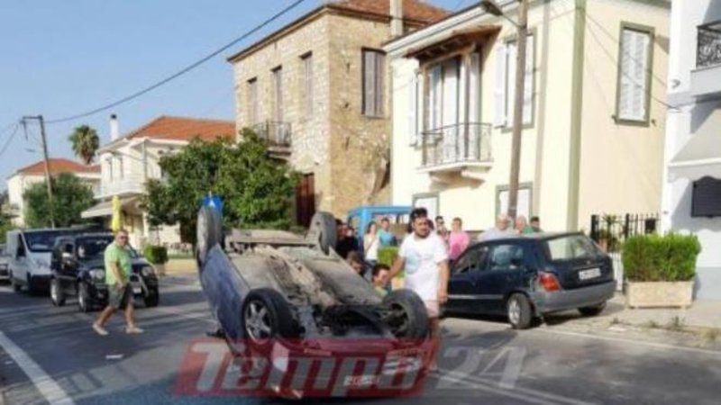 Πάτρα: Τρελή πορεία ΙΧ κατέληξε σε τουμπάρισμα -Ευτυχώς χωρίς τραυματισμούς [εικόνες] | iefimerida.gr 3