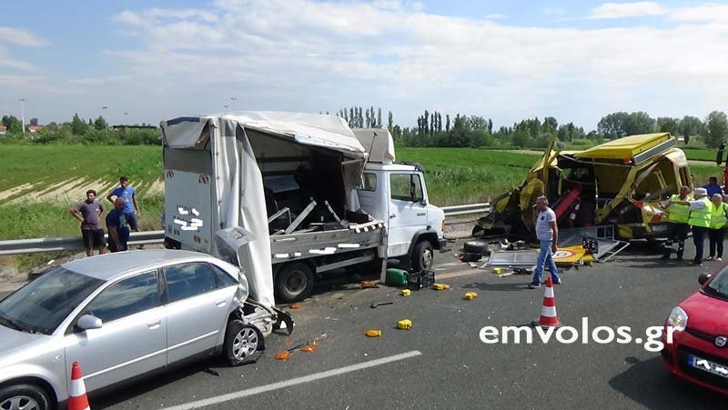 Το όχημα της Εγνατίας Οδού διαλύθηκε