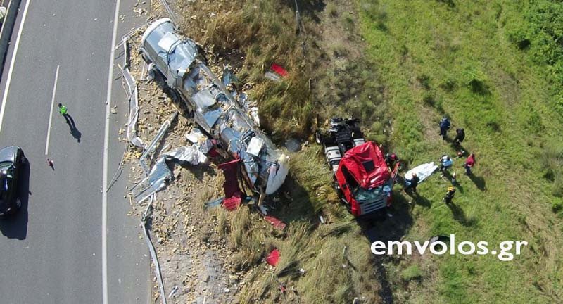 Το τροχαίο σημειώθηκε στην Εγνατία οδό