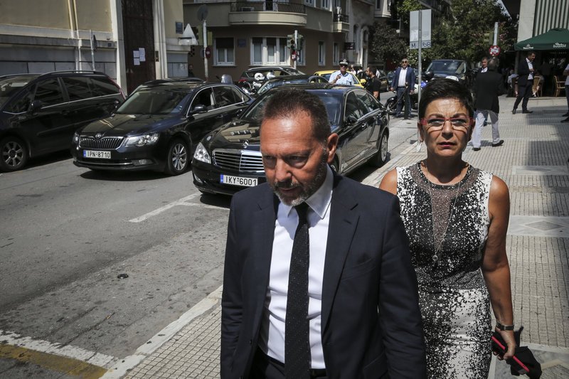O διοικητής της ΤτΕ, Γιάννης Στουρνάρας και η σύζυγός του, Λίνα Νικολοπούλου/ Φωτογραφία: Eurokinissi-Βασίλης Ρεμπάπης