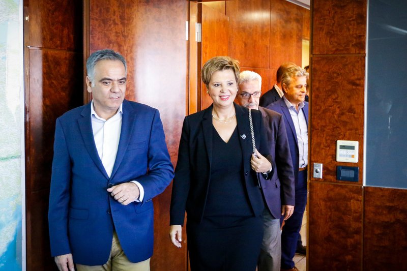 Η υπουργός Προστασίας του Πολίτη έκανε το ντεμπούτο της στο υπουργείο