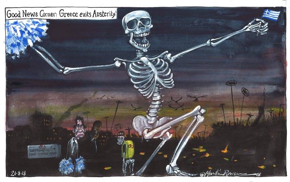 Το σκίτσο του Guardian για την έξοδο από τα μνημόνια: Η Ελλάδα σκελετός  [εικόνα] | iefimerida.gr 0