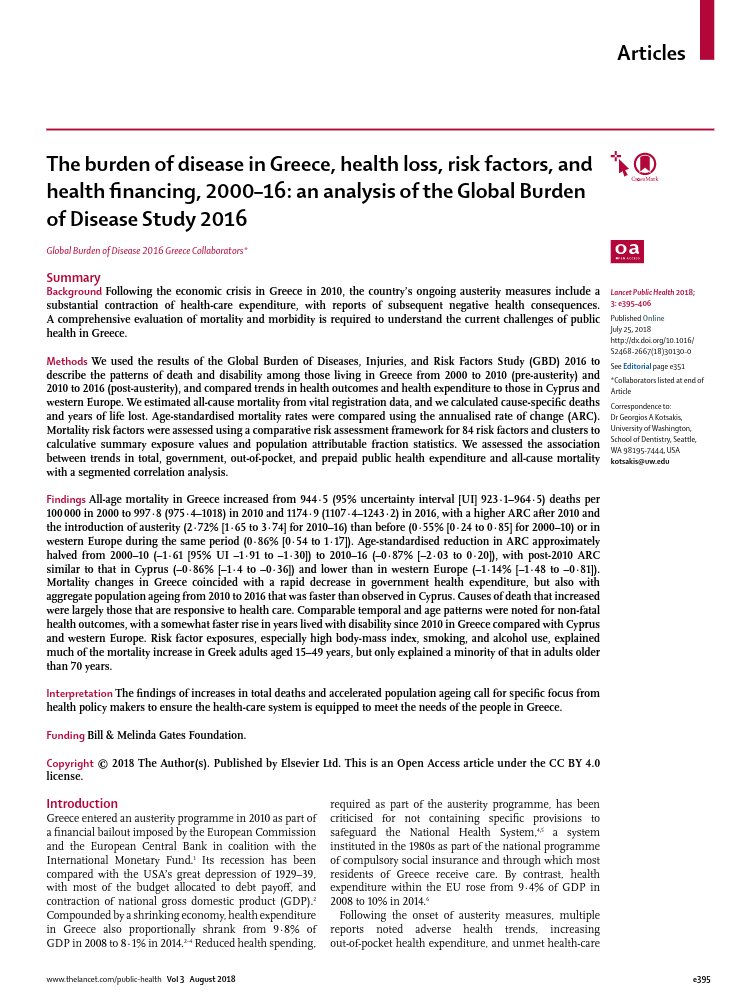 Ερευνα: Ραγδαία αύξηση της θνησιμότητας στην Ελλάδα μετά το 2010 | iefimerida.gr 0