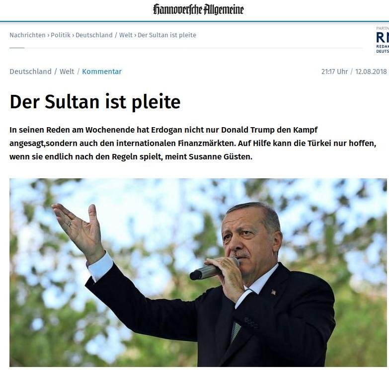 Ευρωπαϊκά ΜΜΕ για Ερντογάν: «Ο Σουλτάνος έχει χρεοκοπήσει» | iefimerida.gr 1