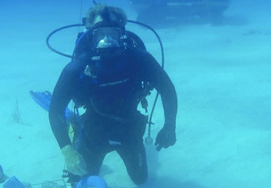 Ο Ντάρελ Μίκλος στο βυθό της Καραϊβικής (Φωτογραφία: Instagram) 