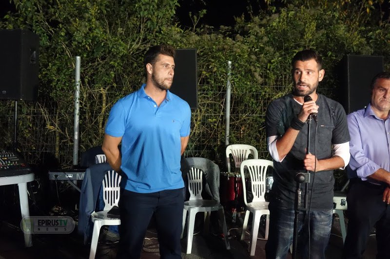 Στην γιορτή παραβρέθηκε και ο συμπαίκτης του, Γιάννης Μουρούτσος