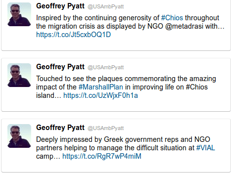 Από τη Χίο ποστάρει ο Αμερικανός πρέσβης Τζέφρι Πάιατ [εικόνες] | iefimerida.gr 3