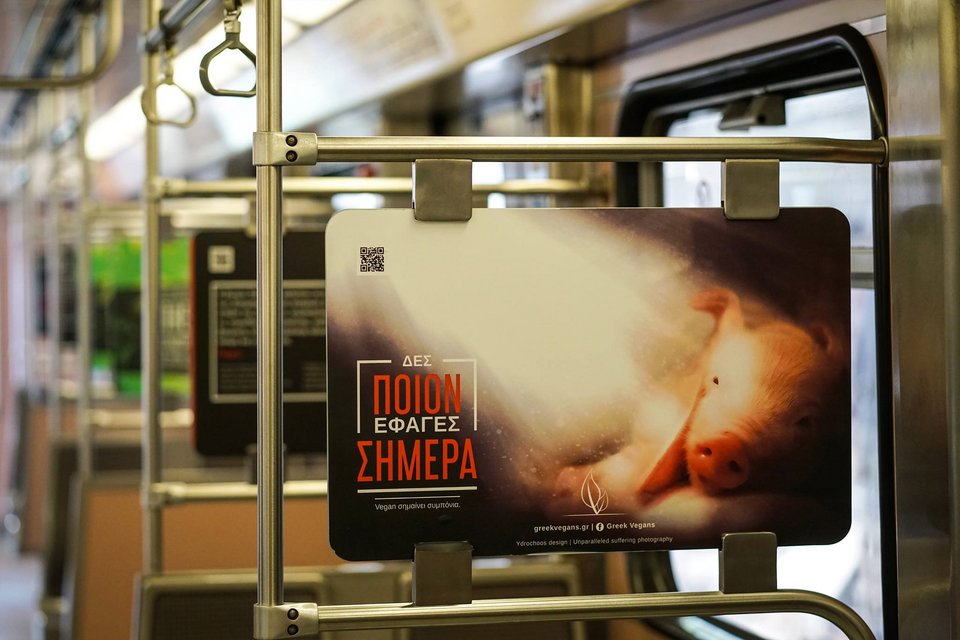 «Δες ποιον έφαγες σήμερα» -«Σκοτωμός» για την καμπάνια των Vegan στο Μετρό [εικόνες] | iefimerida.gr 1